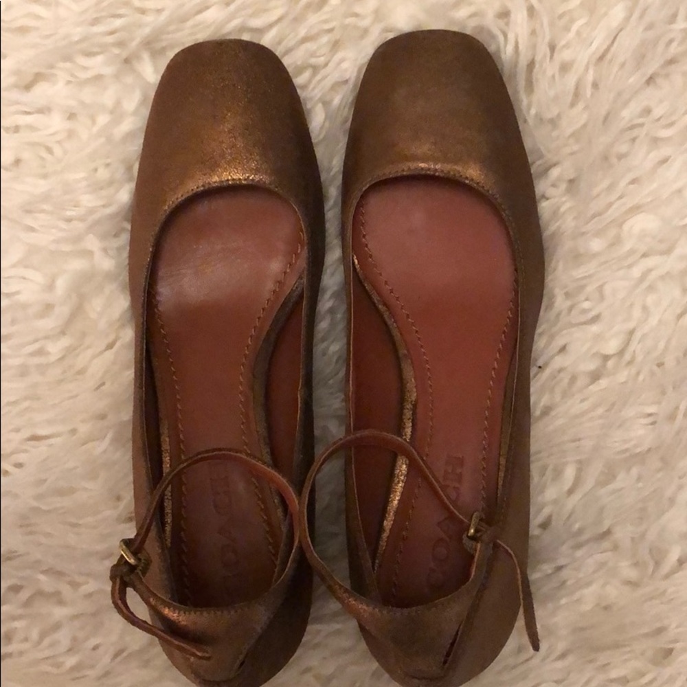 COPY - Bronze Coach Mary Jane shoes